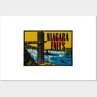 Vintage Niagara Falls Decal Posters and Art